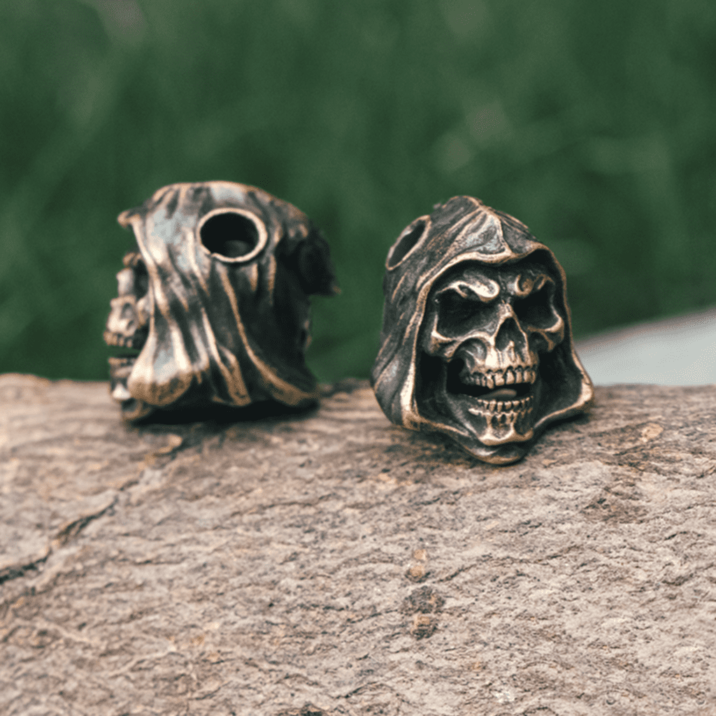 Death Reaper Bead Beads for Paracord Bracelets with Grim Charm - Beadshub